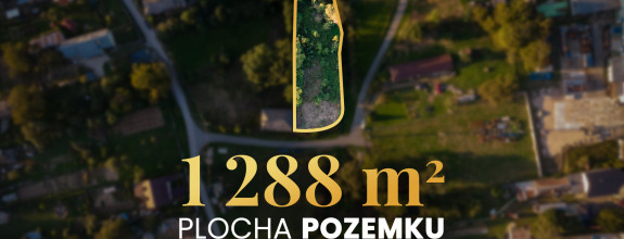 Slnečný a rovinatý pozemok | 1288 m² | Žarnov