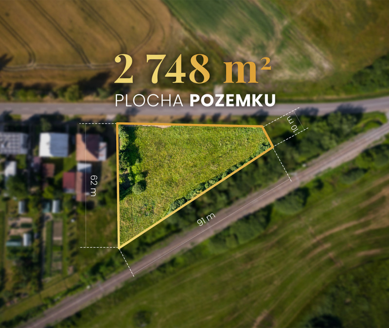 Investičný pozemok | 2 748 m² | Mokrance - Buzická