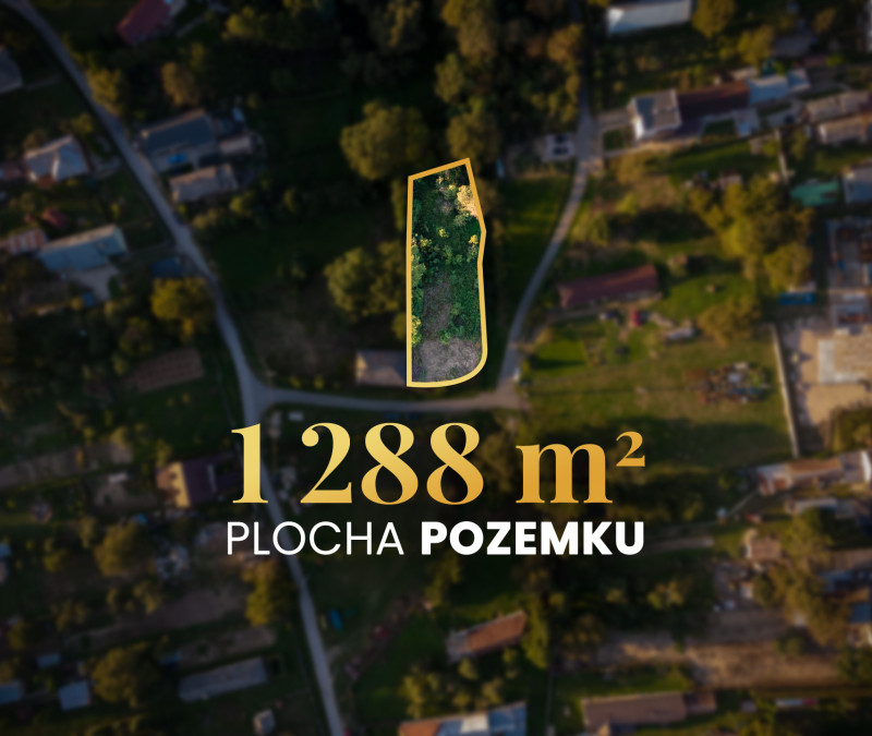 Slnečný a rovinatý pozemok | 1288 m² | Žarnov